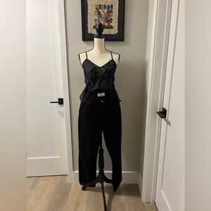 Reformation ripped black jeans size 31